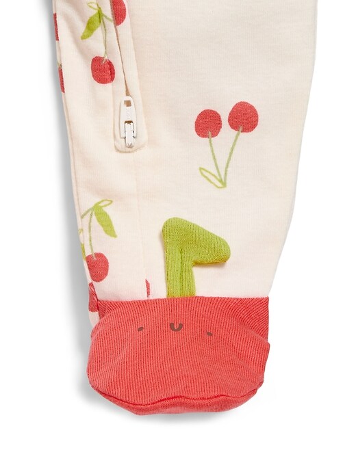 L'image numéro 2 présente Une-pièce Nuit ou jeu à pieds à glissière à double sens pour bébé