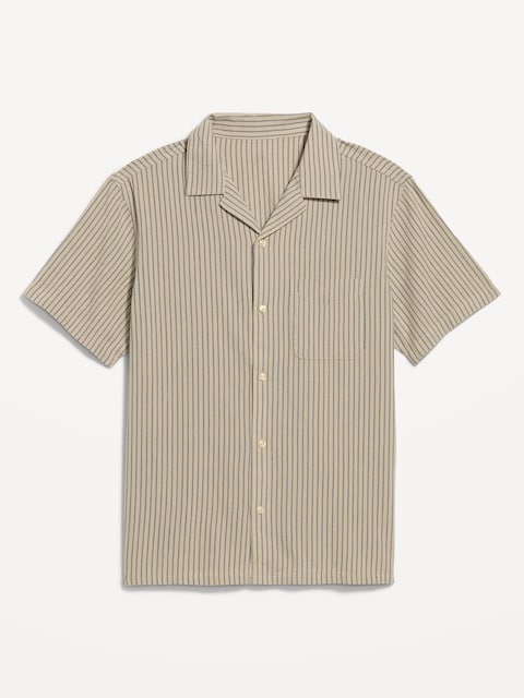 CHEMISE DE VACANCES RAYÉE À MANCHES COURTES