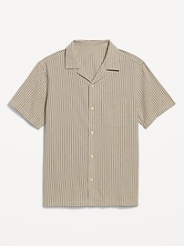 Image number 1 showing, Short-Sleeve Striped Camp Shirt