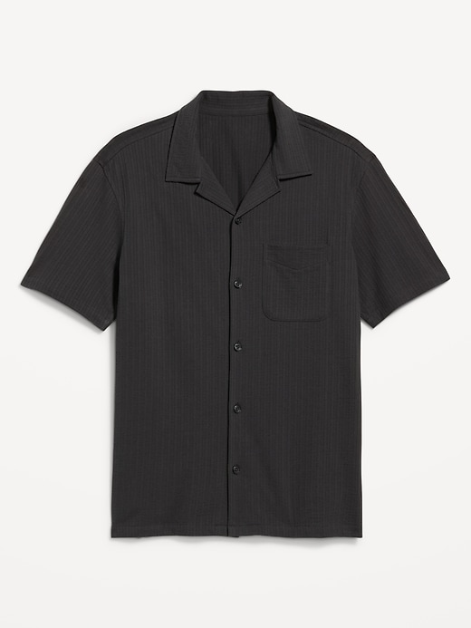 Image number 4 showing, Short-Sleeve Textured Camp Shirt