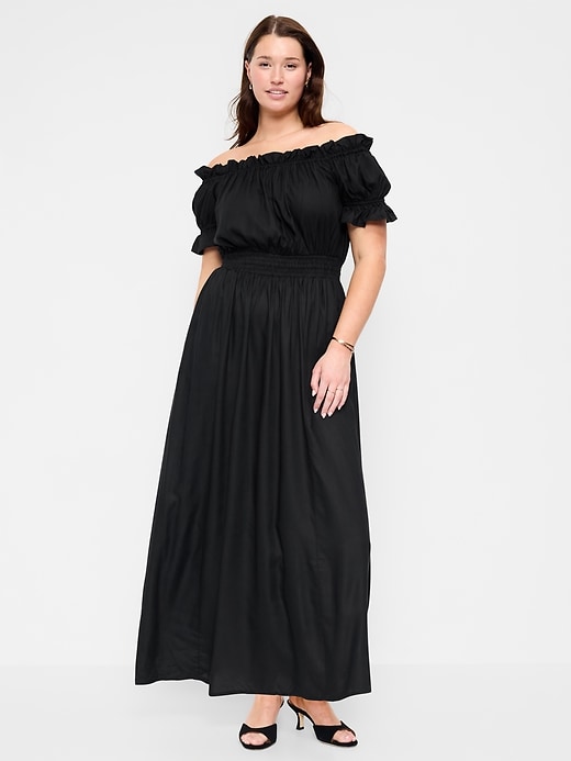 Image number 6 showing, Off-The-Shoulder Boho Maxi Dress