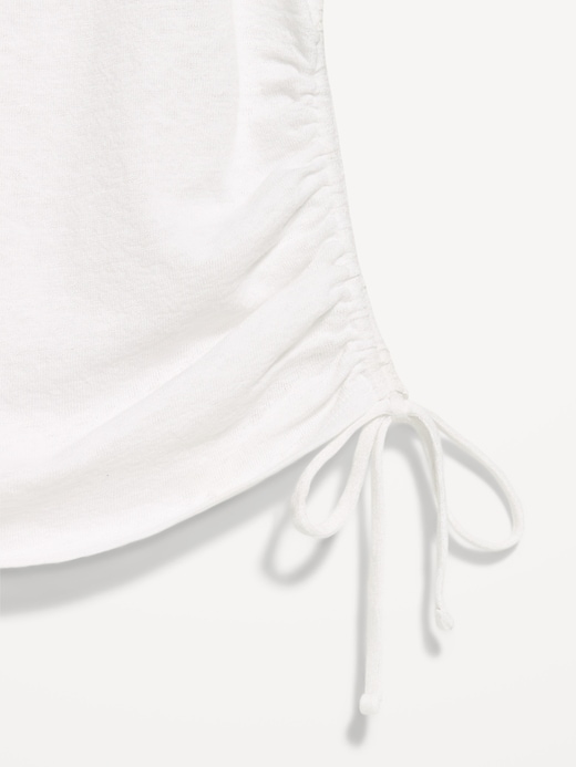 Image number 4 showing, Cap-Sleeve Shirred Side Top