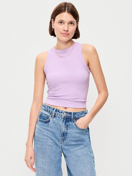 Image number 1 showing, Snug Crop Tank Top
