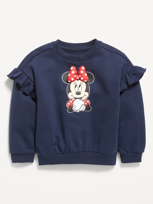 Image number 2 showing, Old Navy x Disney Minnie Mouse Graphic Ruffle-Sleeve Sweatshirt for Toddler Girls
