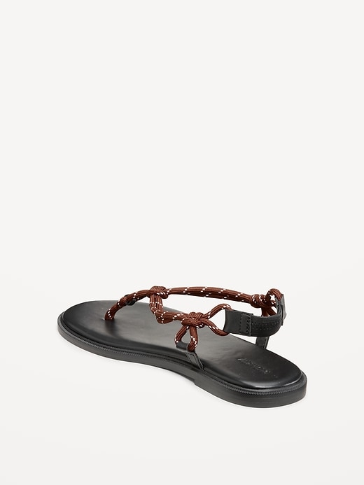 Image number 6 showing, Knotted Rope Thong Sandal for Women