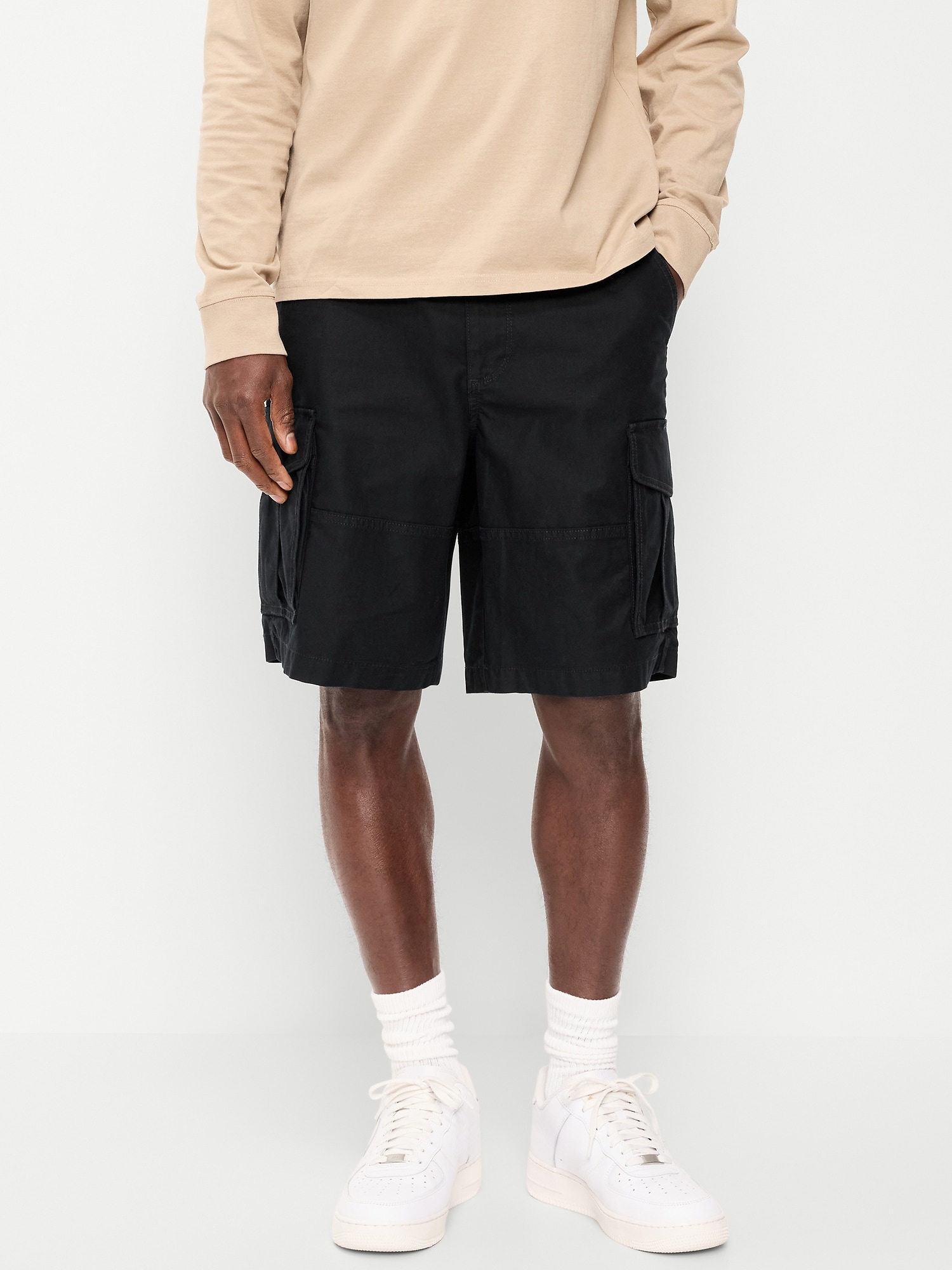 90's Loose Lived-In Cargo Shorts -- 10-inch inseam