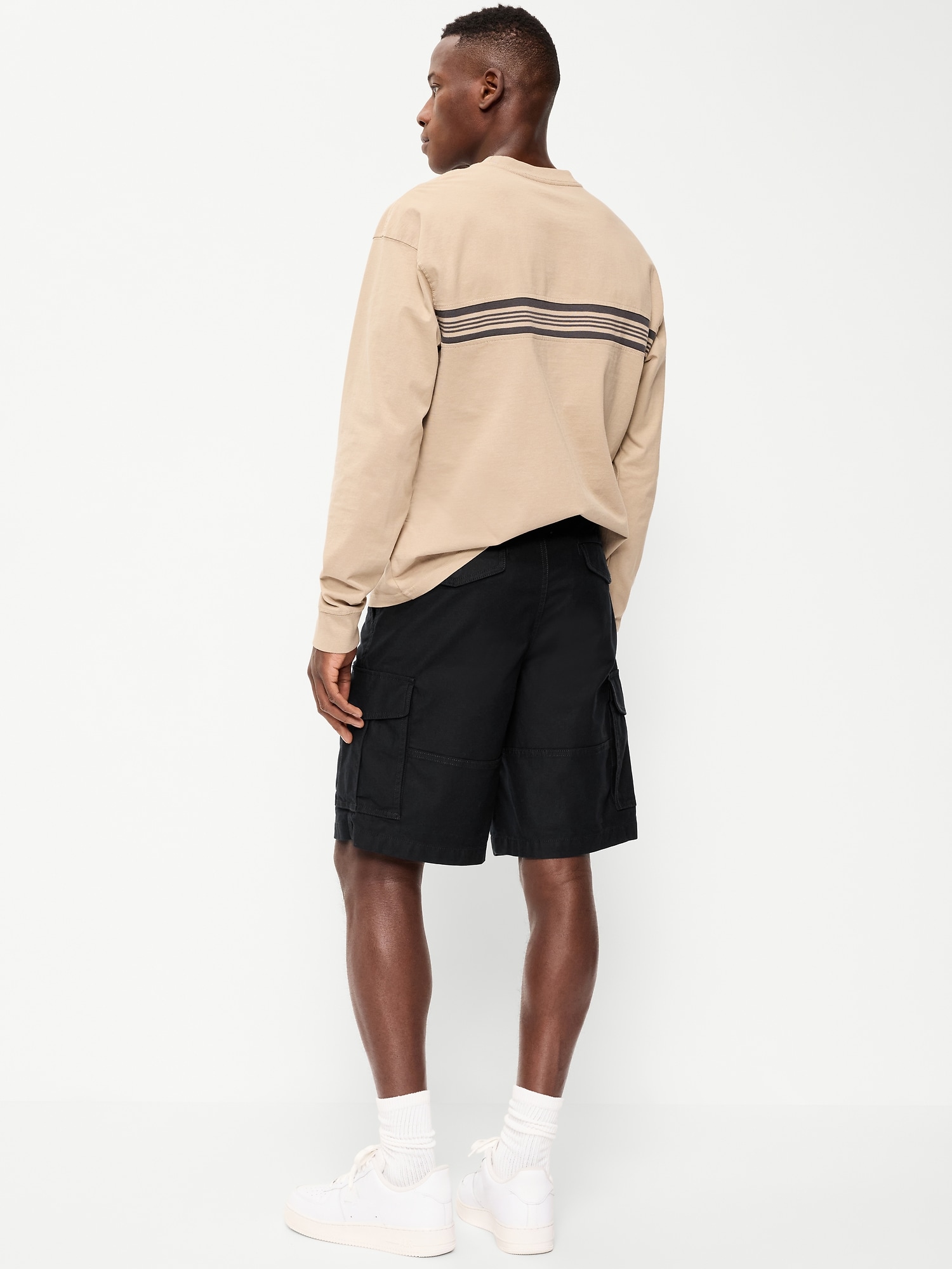 90's Loose Lived-In Cargo Shorts -- 10-inch inseam