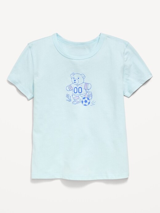 Image number 1 showing, Short-Sleeve Graphic T-Shirt for Girls