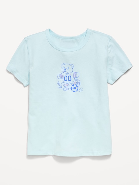 T-SHIRT À MANCHES COURTES À IMPRIMÉ POUR FILLE