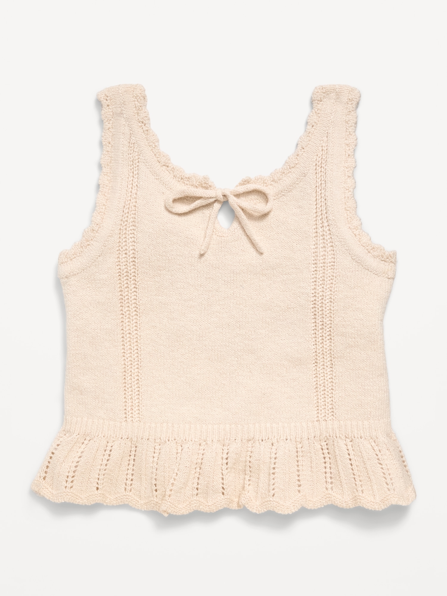 Sweater-Knit Tank Top for Girls