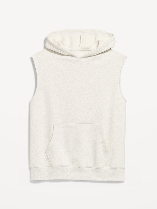 Image number 4 showing, Sleeveless Washed Fleece Muscle Hoodie