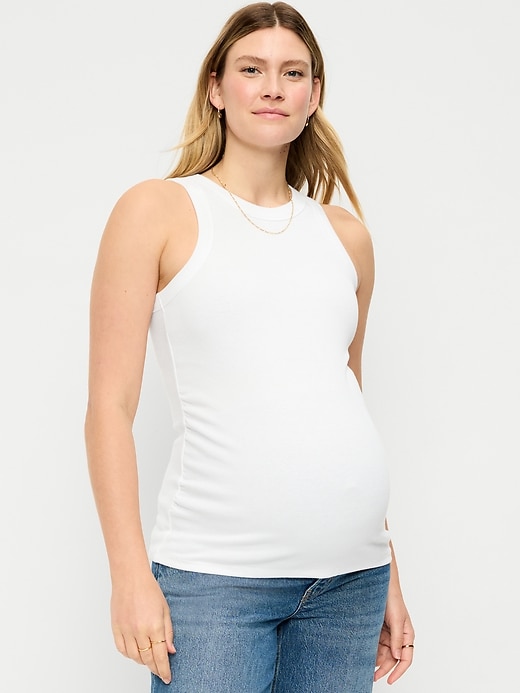 Image number 1 showing, Maternity High-Neck Tank Top