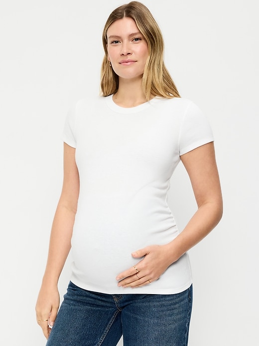 Image number 1 showing, Maternity Snug Short-Sleeve T-Shirt