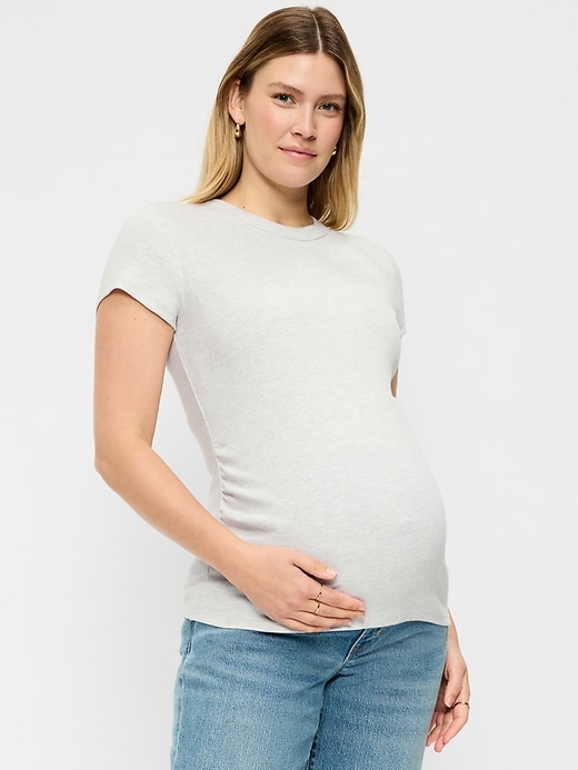 Image number 1 showing, Maternity Snug Short-Sleeve T-Shirt