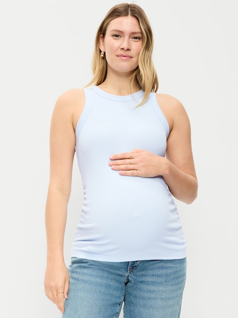 Maternity High-Neck Tank Top
