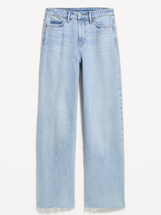 Image number 1 showing, Extra High-Waisted Wide-Leg Jeans
