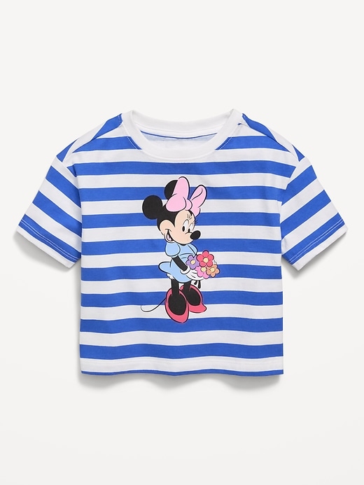 Image number 1 showing, Disney© Minnie Mouse Oversized Graphic T-Shirt for Toddler Girls