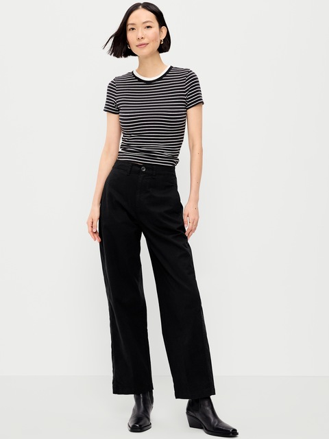High-Waisted OGC Chino Full Length Straight Pants