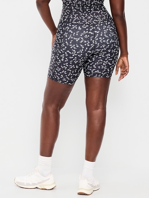 Image number 5 showing, High-Waisted PowerSoft Biker Shorts -- 8-inch inseam