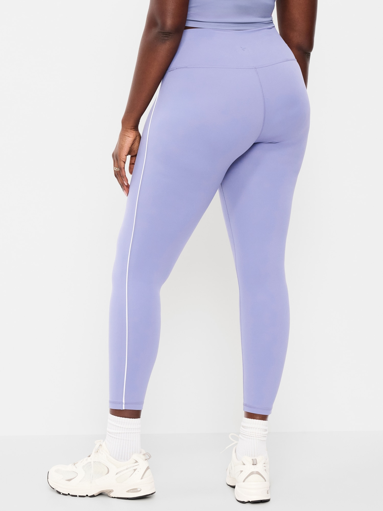 L'image numéro 6 présente Legging StudioSmooth à rayures latérales et à taille haute longueur 7/8
