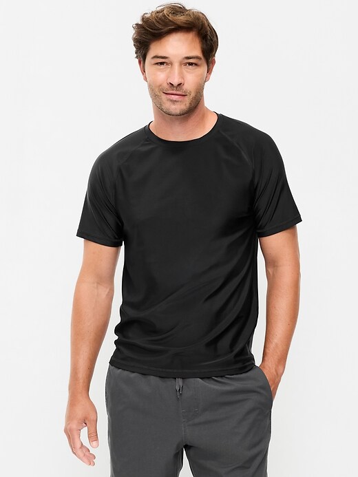 L'image numéro 1 présente Haut de maillot anti-UV à manches raglan