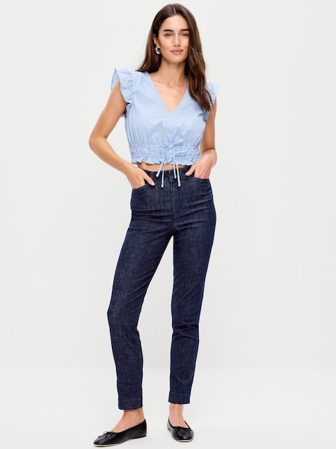 PANTALON PIXIE DROIT À TAILLE HAUTE