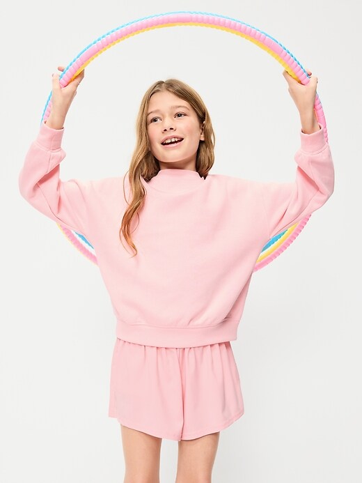 Image number 3 showing, High-Waisted StretchTech Performance Shorts for Girls