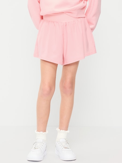 Image number 1 showing, High-Waisted StretchTech Performance Shorts for Girls