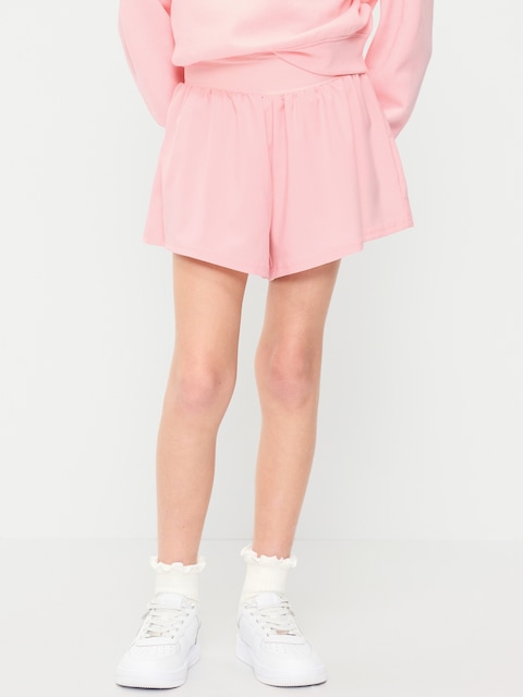 High-Waisted StretchTech Performance Shorts for Girls