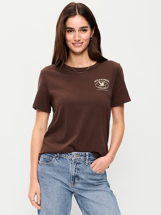 Image number 1 showing, EveryWear Crew-Neck Graphic T-Shirt