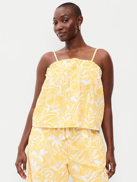 Image number 4 showing, Crinkle Gauze Tank Top