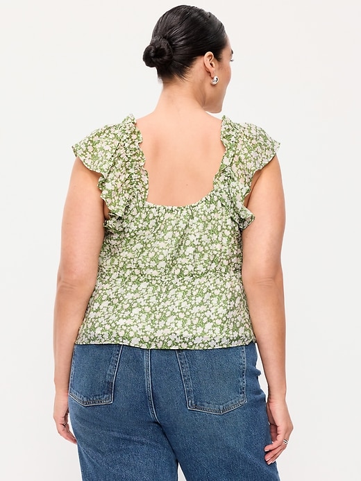 Image number 8 showing, Flutter-Sleeve Fit & Flare Top