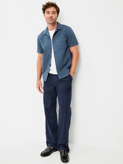 Image number 3 showing, Short-Sleeve Textured Jacquard Camp Shirt