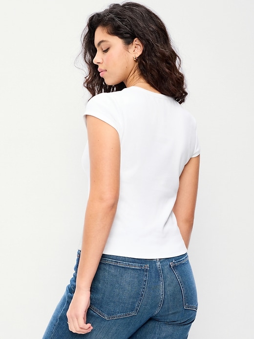 Image number 5 showing, Snug V-Neck T-Shirt