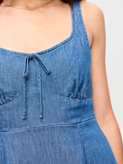 Image number 5 showing, Fit & Flare Denim Mini Dress