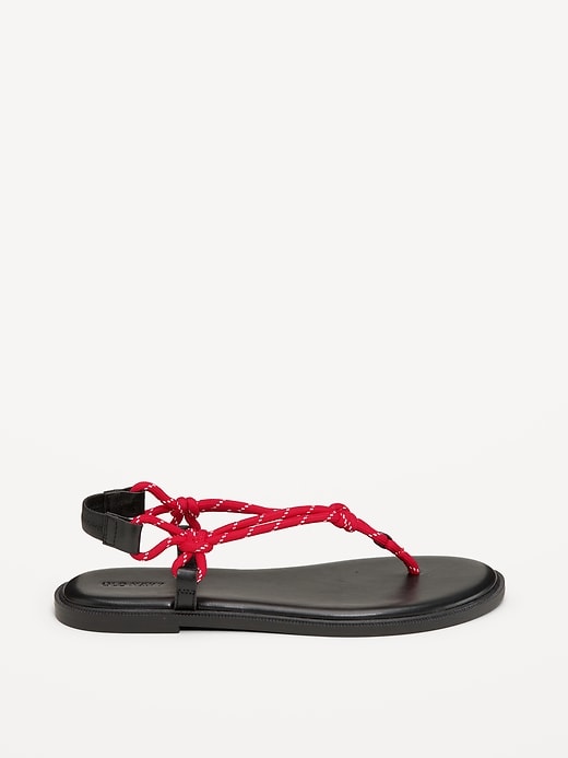 Image number 3 showing, Knotted Rope Thong Sandal for Women
