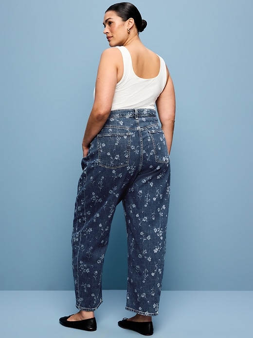 Image number 9 showing, High-Waisted Barrel Ankle Jeans