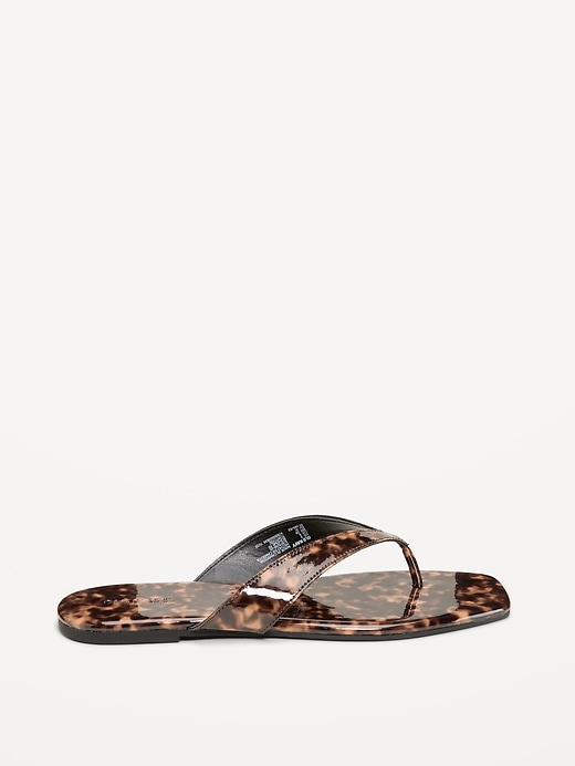 Image number 3 showing, Faux-Leather Flip Flop for Women