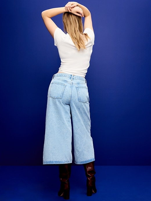 Image number 6 showing, Mid-Rise Baggy Culottes