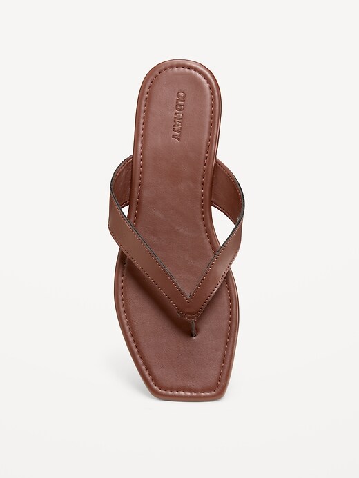 Image number 3 showing, Faux-Leather Flip Flop for Women