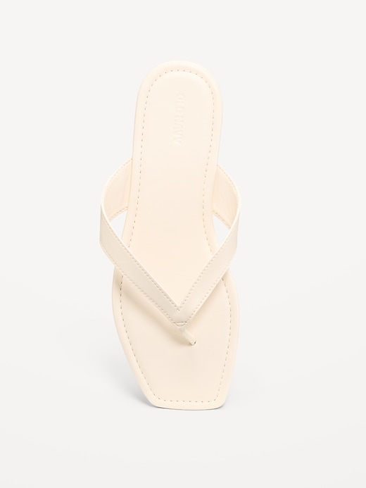 Image number 2 showing, Faux-Leather Flip Flop for Women