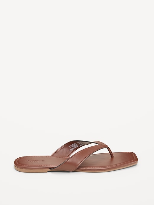 Image number 4 showing, Faux-Leather Flip Flop for Women