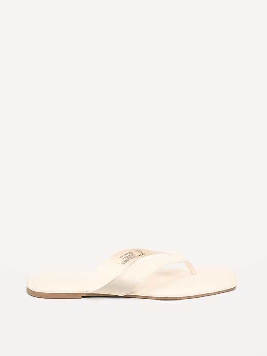 Image number 3 showing, Faux-Leather Flip Flop for Women