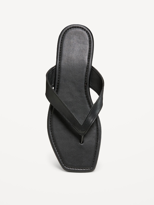 Image number 2 showing, Faux-Leather Flip Flop for Women