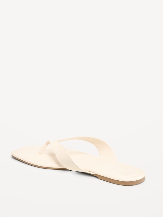 Image number 4 showing, Faux-Leather Flip Flop for Women