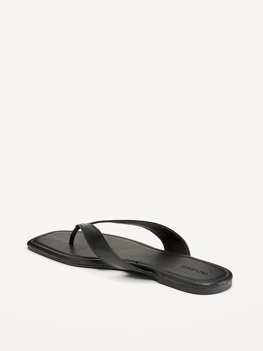 Image number 4 showing, Faux-Leather Flip Flop for Women