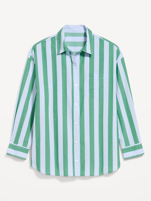 Oversized Button-Down Boyfriend Shirt