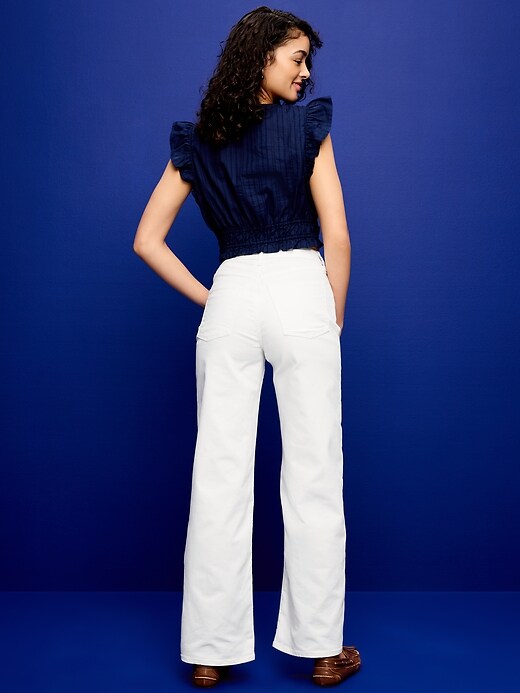 Image number 3 showing, High-Waisted Wow Wide-Leg Jeans