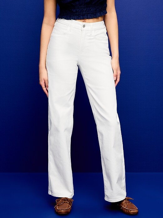 Image number 2 showing, High-Waisted Wow Wide-Leg Jeans