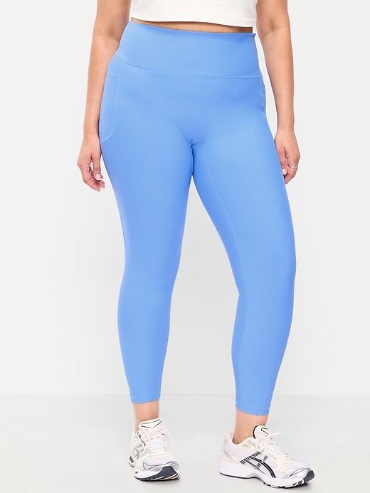 L'image numéro 6 présente Legging PowerSoft sans limites à poche à taille très haute, longueur 7/8 – Sans couture avant